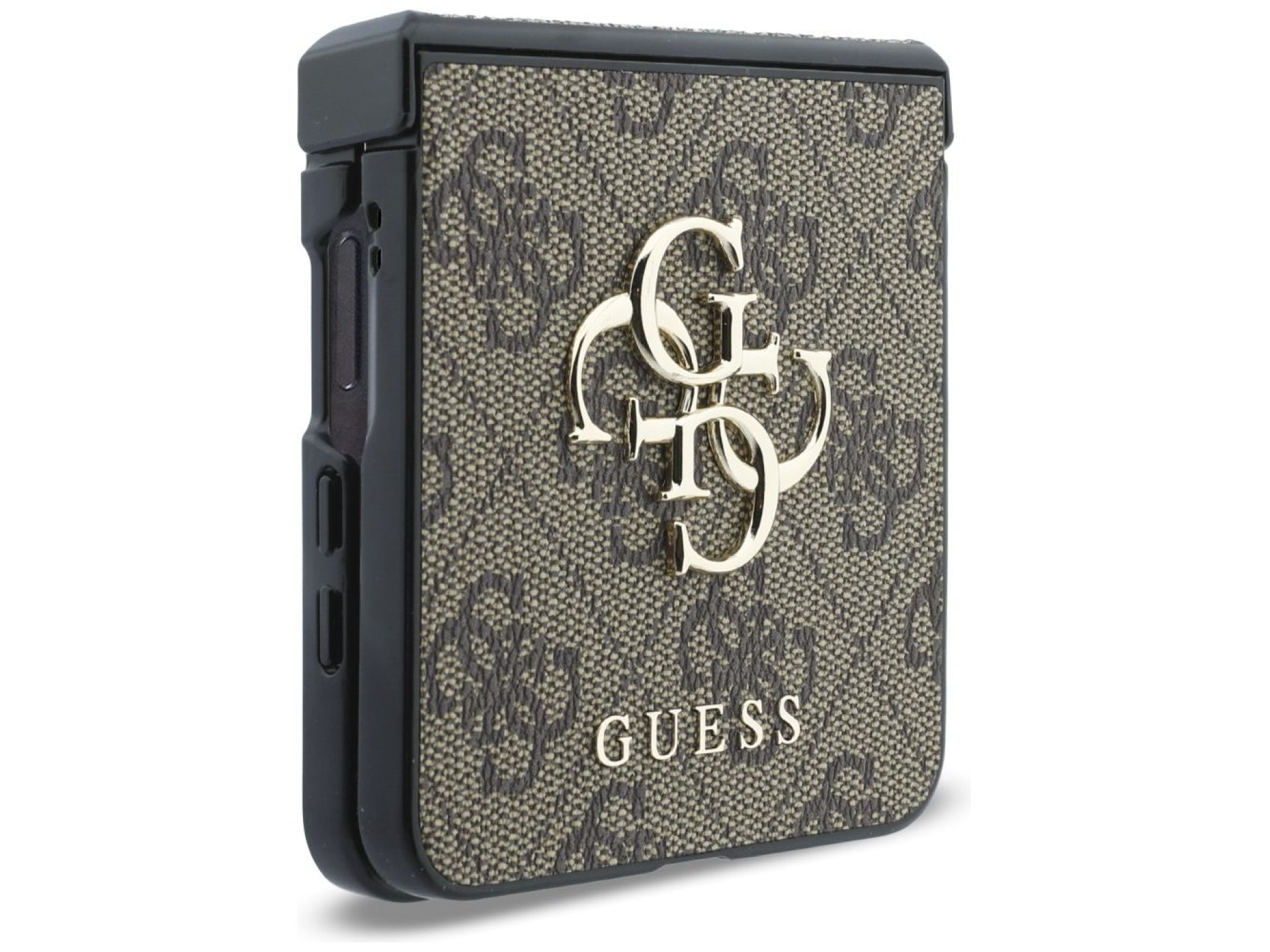 Capa Guess com logo 4G grande para Samsung Galaxy Z Flip 8 - Marrom