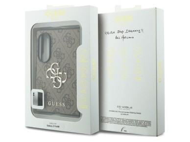 Capa Guess com logo 4G grande para Samsung Galaxy Z Fold 8 - Marrom Capa Guess com logo 4G grande para Samsung Galaxy Z Fold 8 - Marrom