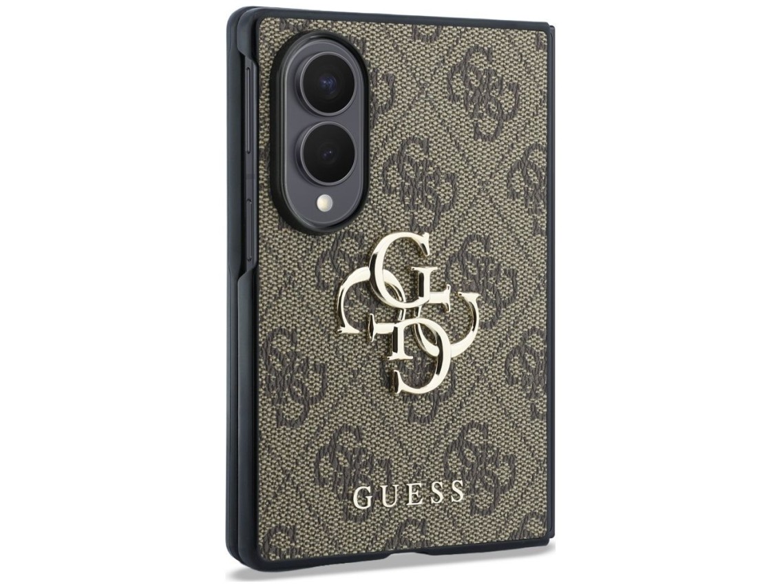 Funda Guess con logo grande 4G para Samsung Galaxy Z Fold 8 - Marrón