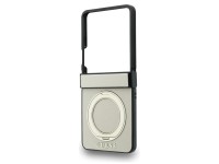 Funda Guess Magnetic Ring Stand Grained Classic Logo MagSafe para Samsung Galaxy Z Flip 8 - beige Funda Guess Magnetic Ring Stand Grained Classic Logo MagSafe para Samsung Galaxy Z Flip 8 - beige