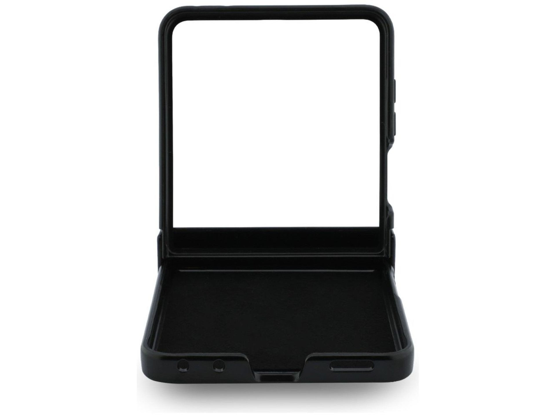 Funda Guess Magnetic Ring Stand Grained Classic Logo MagSafe para Samsung Galaxy Z Flip 8 - beige