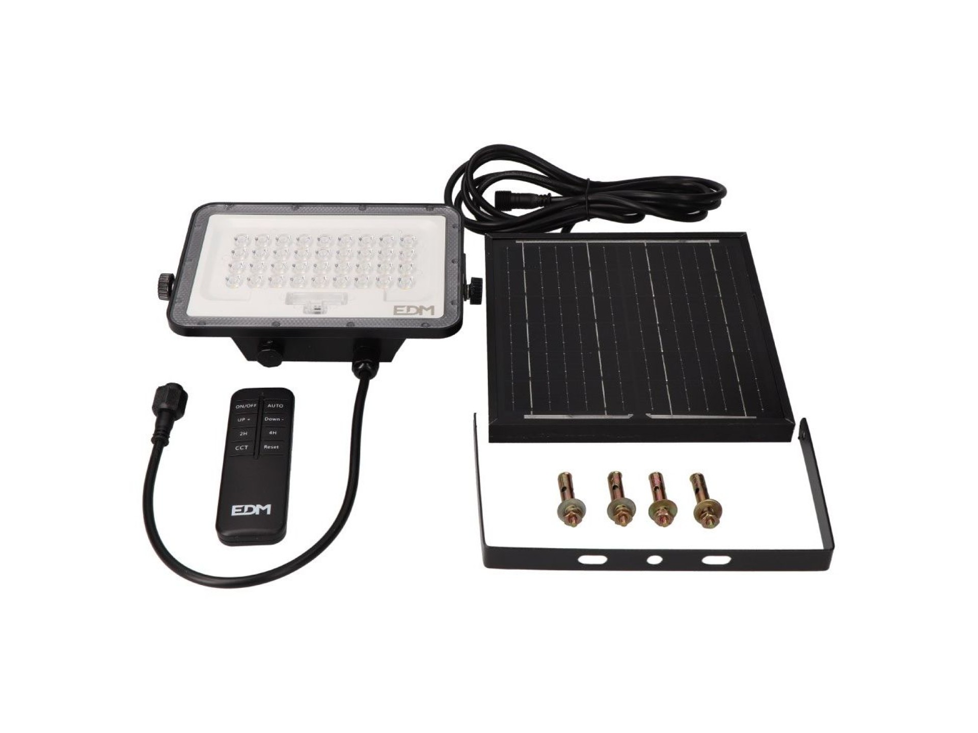 Foco proyector led solar 3cct 50 w 800 lm
