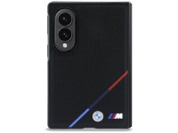 BMW M Leather Perforated Tricolor Stripe Metal Logos MagSafe Case for Samsung Galaxy Z Fold 8 - Blac BMW M Leather Perforated Tricolor Stripe Metal Logos MagSafe Case for Samsung Galaxy Z Fold 8 - Blac