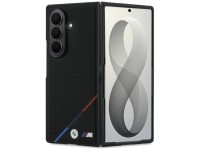 BMW M Leather Perforated Tricolor Stripe Metal Logos MagSafe Case for Samsung Galaxy Z Fold 8 Ultra 