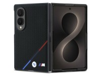 Capa MagSafe BMW M em couro perfurado com listras tricolores e logotipos met�licos para Samsung Gala