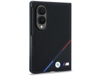 BMW M Leather Perforated Tricolor Stripe Metal Logos MagSafe Case for Samsung Galaxy Z Fold 8 - Blac BMW M Leather Perforated Tricolor Stripe Metal Logos MagSafe Case for Samsung Galaxy Z Fold 8 - Blac
