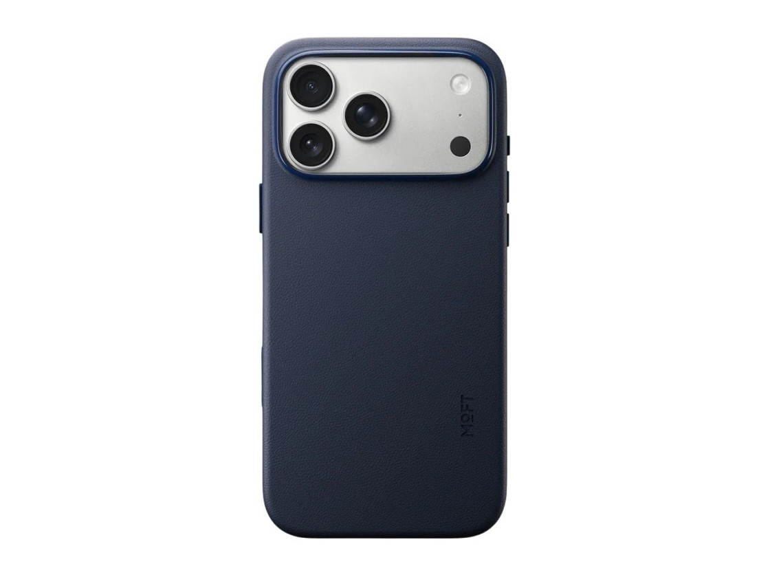 Capa Moft Snap Movas MagSafe para iPhone 17 Pro azul marinho