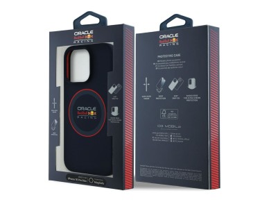 Red Bull RBHMP16X24SIILVR iPhone 16 Pro Max 6.9" hardcase navy Silicone Red Ring MagSafe Red Bull RBHMP16X24SIILVR iPhone 16 Pro Max 6.9" hardcase navy Silicone Red Ring MagSafe