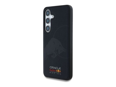 Case Red Bull Leather Meshed Debossed Bull MagSafe for Samsung Galaxy S25 navy