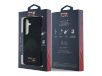 Case Red Bull Leather Meshed Debossed Bull MagSafe for Samsung Galaxy S25 navy