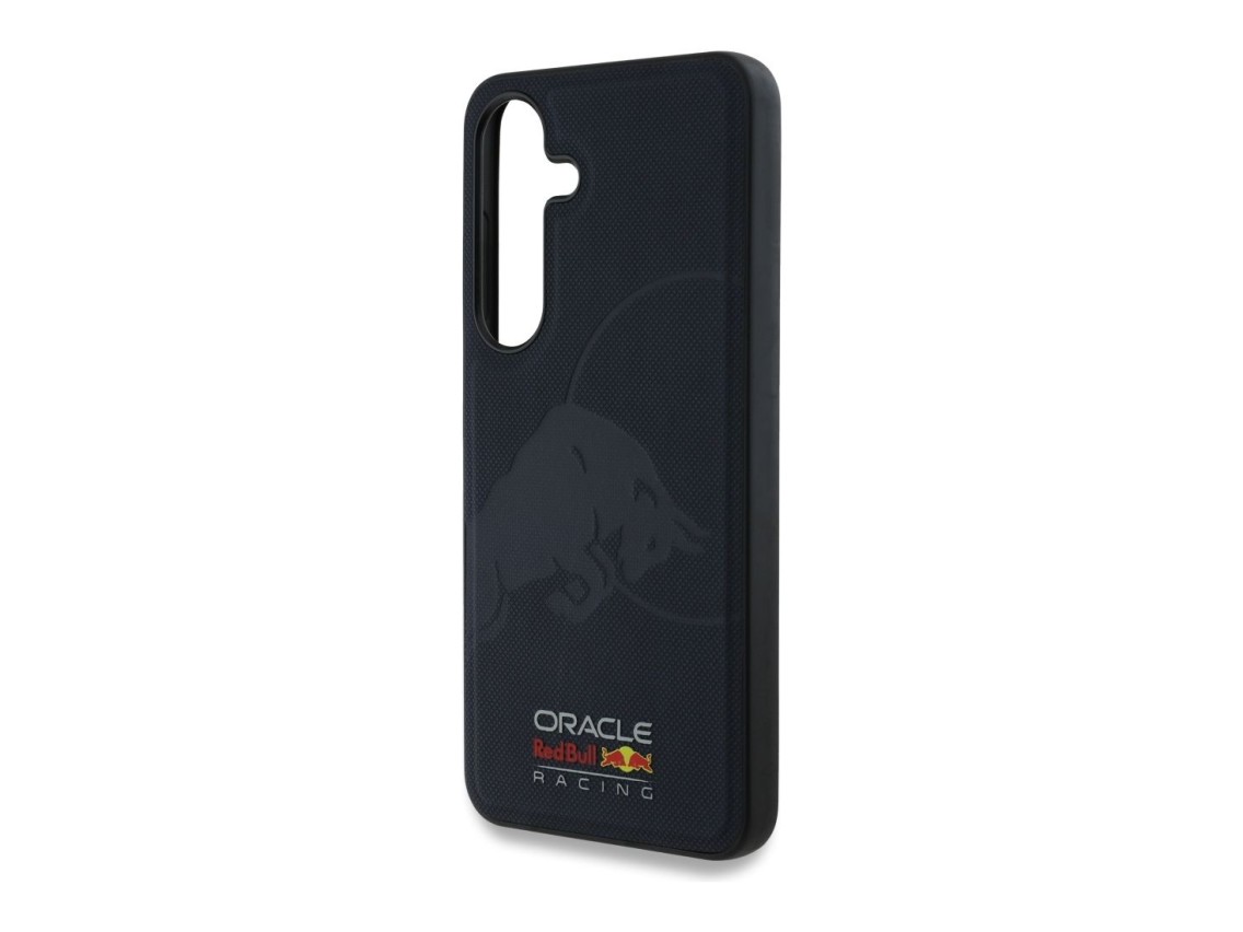 Case Red Bull Leather Meshed Debossed Bull MagSafe for Samsung Galaxy S25 navy