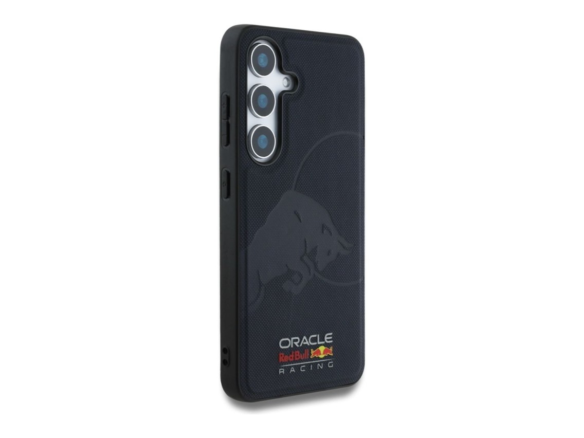 Case Red Bull Leather Meshed Debossed Bull MagSafe for Samsung Galaxy S25 navy