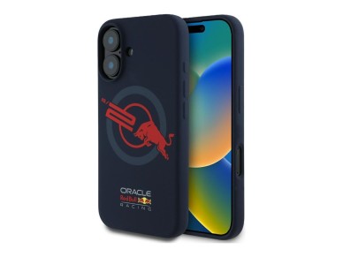 Case Red Bull HC Silicone ORBR20 Logo Red Lining to iPhone 16 MagSafe navy blue Case Red Bull HC Silicone ORBR20 Logo Red Lining to iPhone 16 MagSafe navy blue