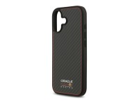 Capa Red Bull Kevlar com logo fosco MagSafe para iPhone 17 preta Capa Red Bull Kevlar com logo fosco MagSafe para iPhone 17 preta