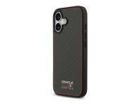 Capa Red Bull Kevlar com logo fosco MagSafe para iPhone 17 preta Capa Red Bull Kevlar com logo fosco MagSafe para iPhone 17 preta