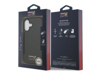 Capa Red Bull Kevlar com logo fosco MagSafe para iPhone 17 preta Capa Red Bull Kevlar com logo fosco MagSafe para iPhone 17 preta