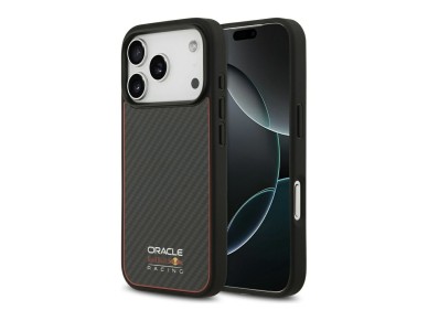 Funda Red Bull Kevlar Logo Mate MagSafe para iPhone 17 Pro negra