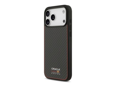 Capa Red Bull Kevlar com logo fosco MagSafe para iPhone 17 Pro Max preta Capa Red Bull Kevlar com logo fosco MagSafe para iPhone 17 Pro Max preta