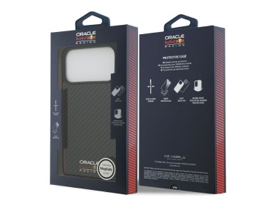 Capa Red Bull Kevlar com logo fosco MagSafe para iPhone 17 Pro Max preta Capa Red Bull Kevlar com logo fosco MagSafe para iPhone 17 Pro Max preta