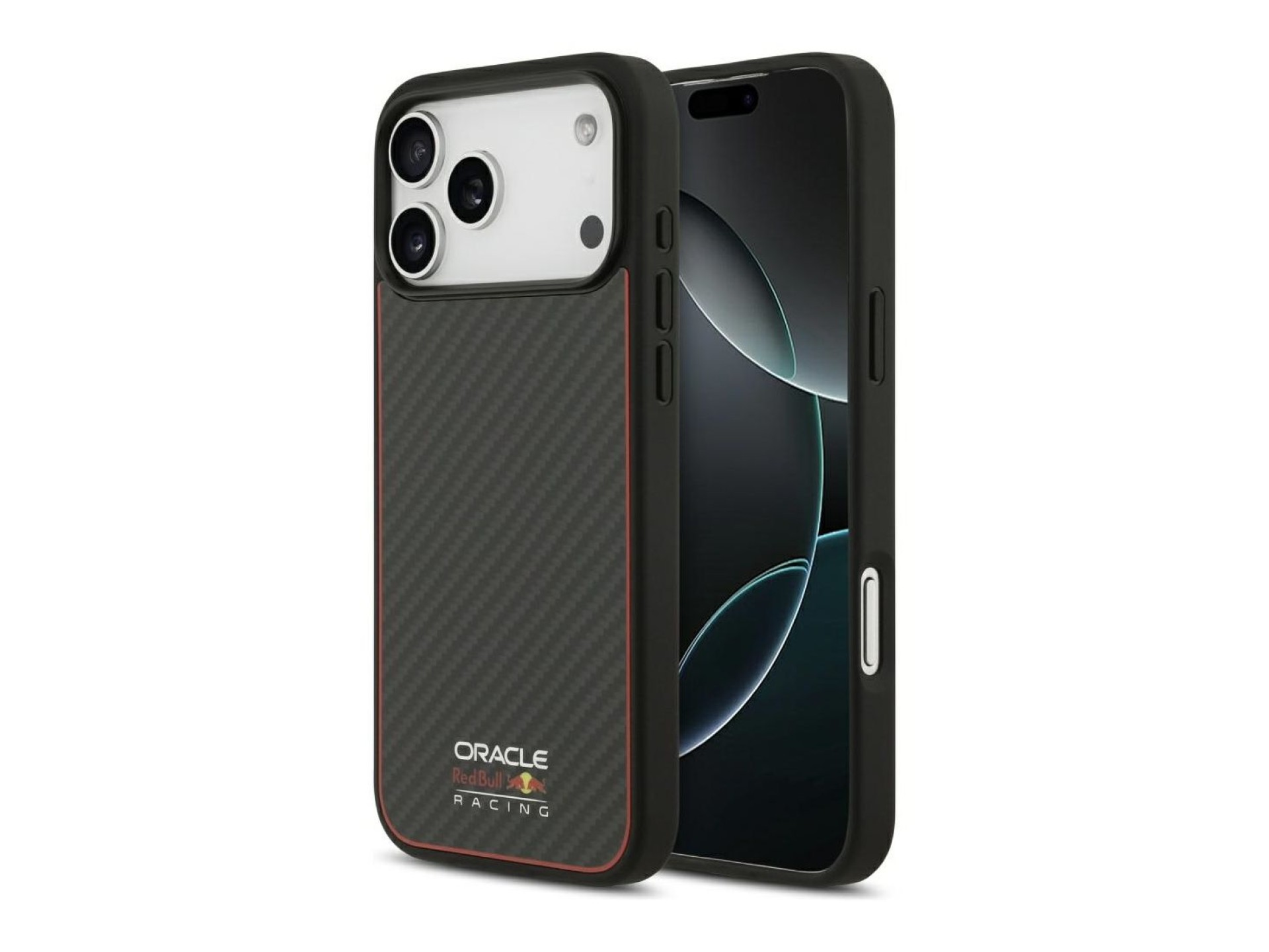 Case Red Bull Kevlar Logo Matt MagSafe for iPhone 17 Pro Max black