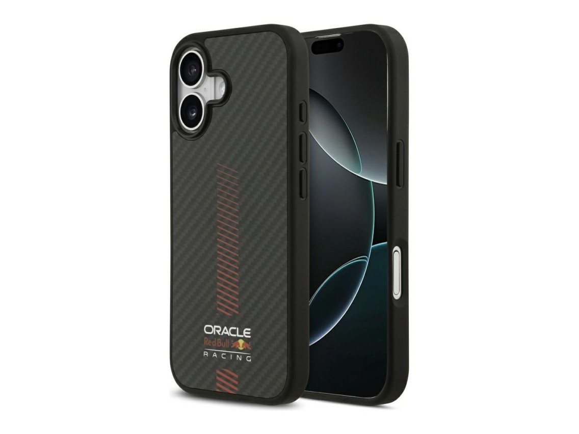 Funda Red Bull Kevlar Powerbar MagSafe para iPhone 17 negra