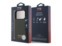 Capa Red Bull Kevlar com logo fosco MagSafe para iPhone 17 Pro preta Capa Red Bull Kevlar com logo fosco MagSafe para iPhone 17 Pro preta