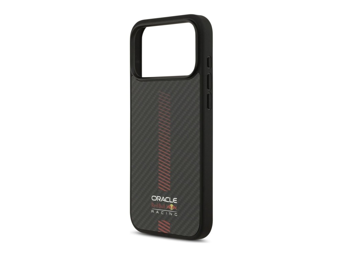 Capa Red Bull Kevlar Powerbar MagSafe para iPhone 17 Pro Max preta