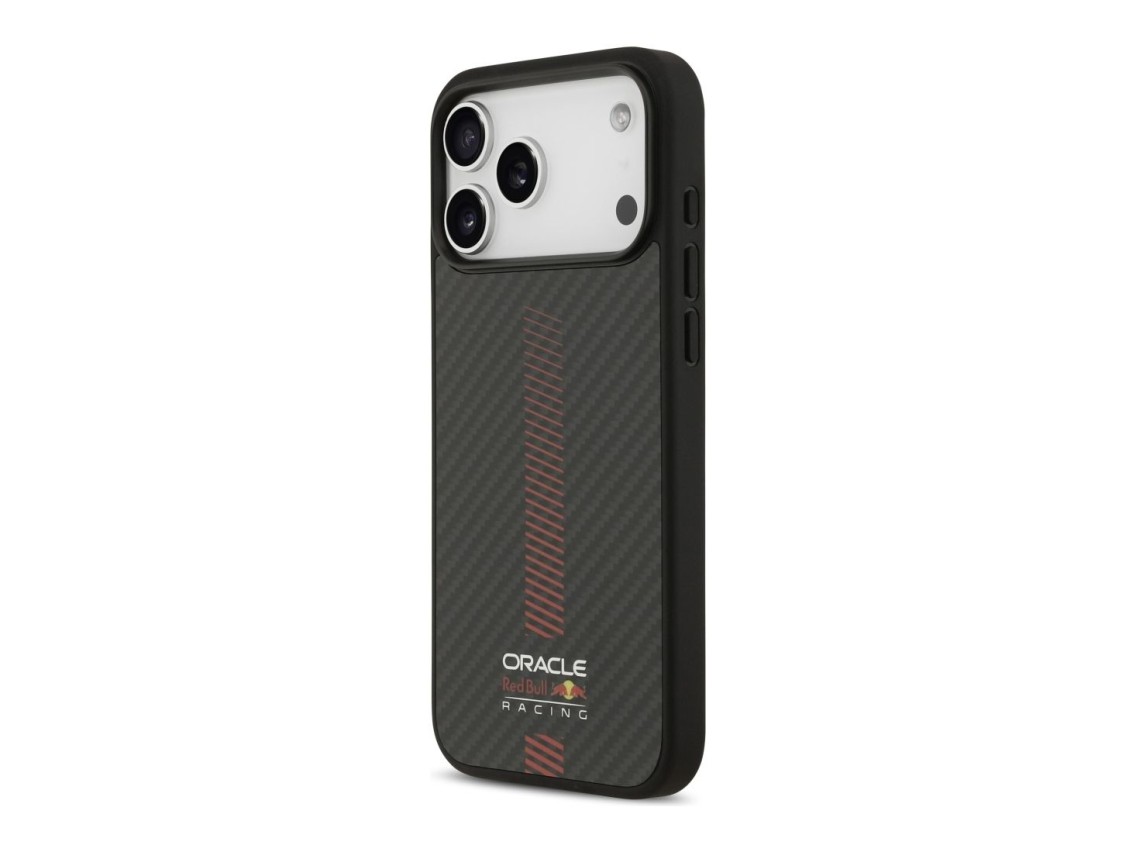 Capa Red Bull Kevlar Powerbar MagSafe para iPhone 17 Pro Max preta