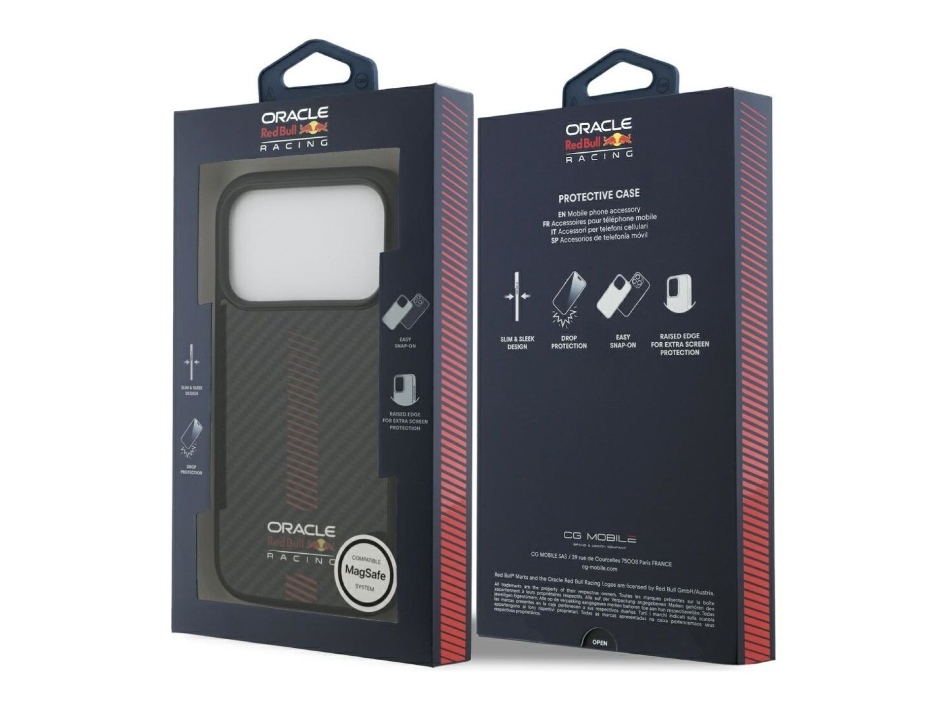Case Red Bull Kevlar Powerbar MagSafe for iPhone 17 Pro black