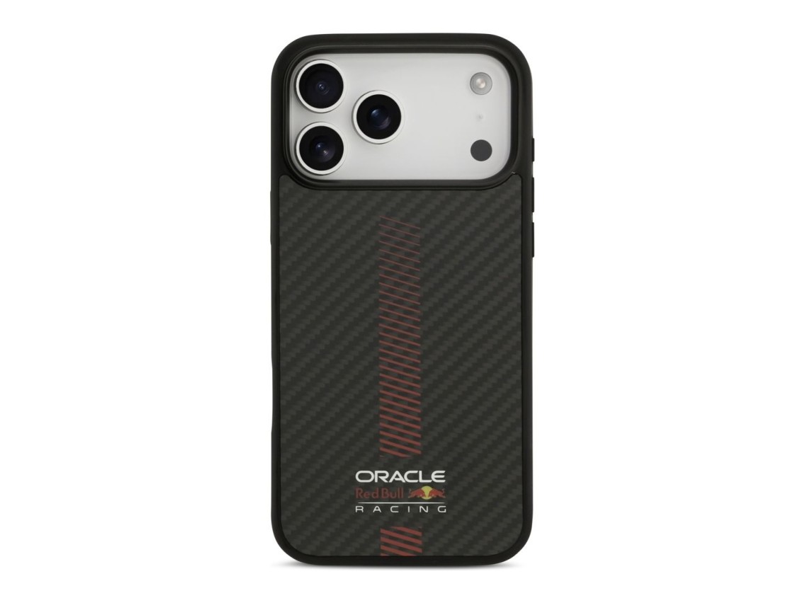 Capa Red Bull Kevlar Powerbar MagSafe para iPhone 17 Pro Max preta