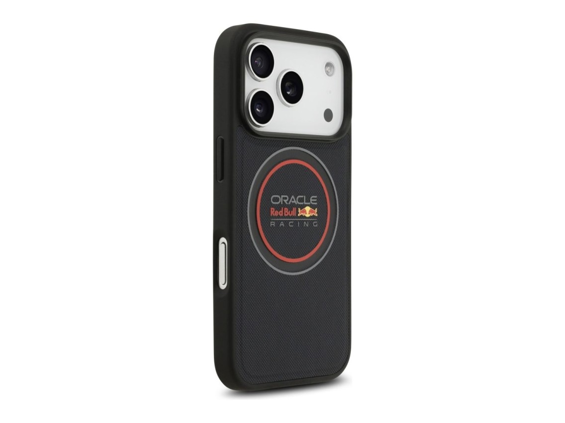 Red Bull Meshed Logo And Red Ring MagSafe Case for iPhone 17 Pro Navy Blue