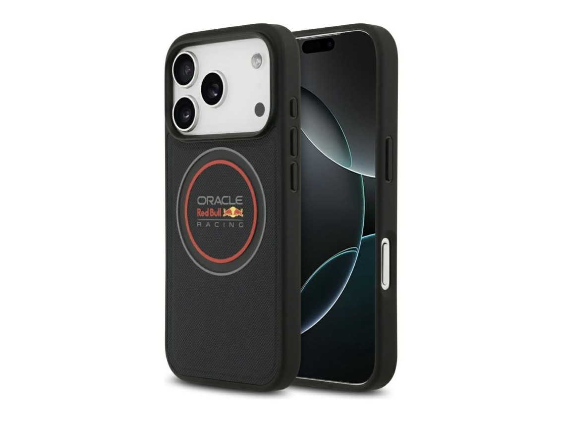 Capa MagSafe Red Bull Meshed Logo e Red Ring para iPhone 17 Pro Azul Marinho