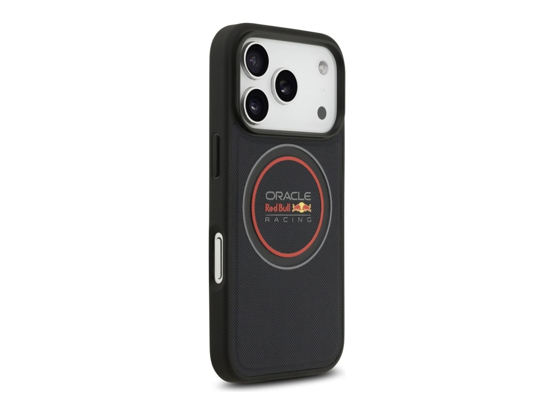 Red Bull Meshed Logo And Red Ring MagSafe Case for iPhone 17 Pro Navy Blue