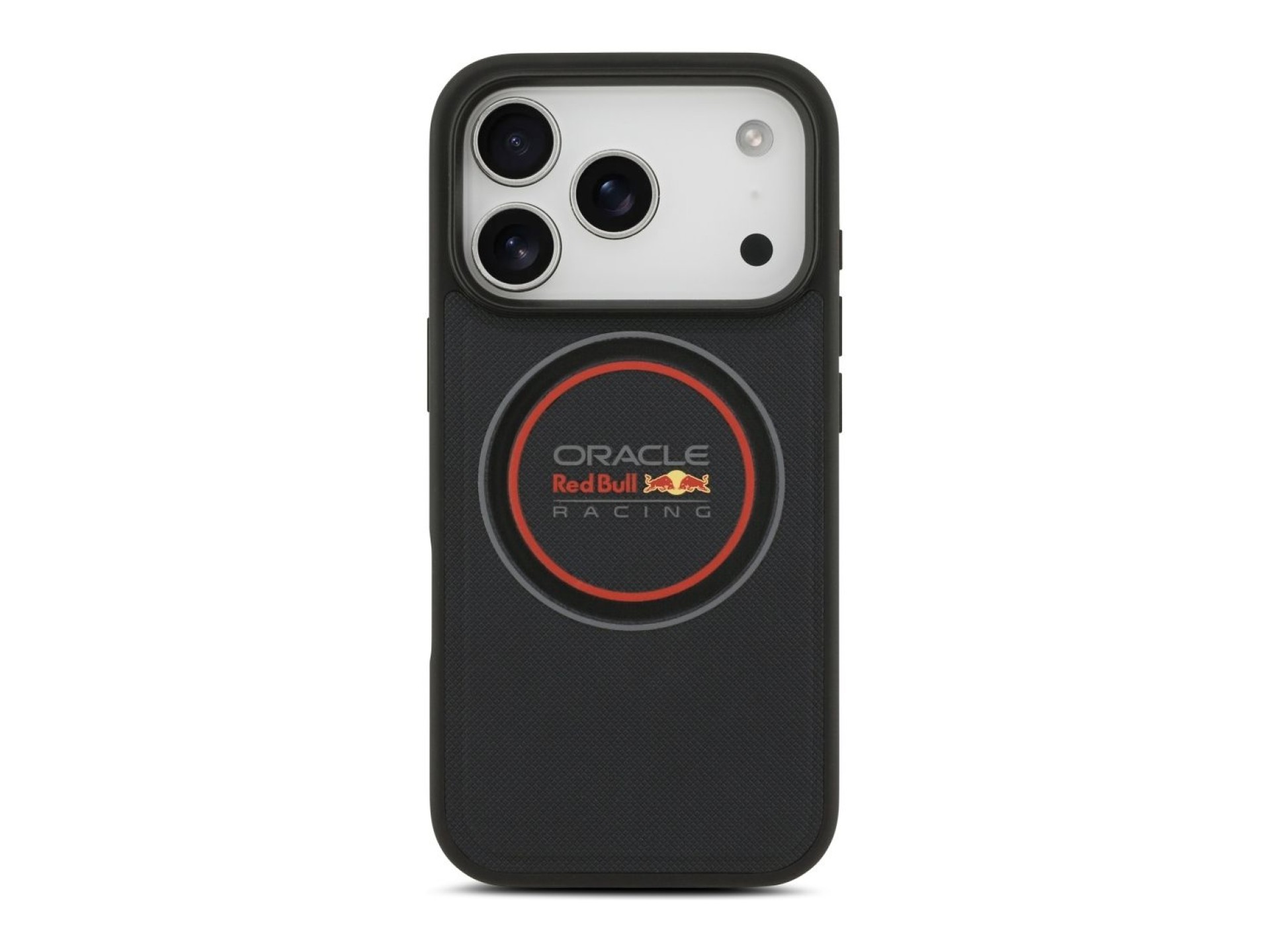 Red Bull Meshed Logo And Red Ring MagSafe Case for iPhone 17 Pro Navy Blue
