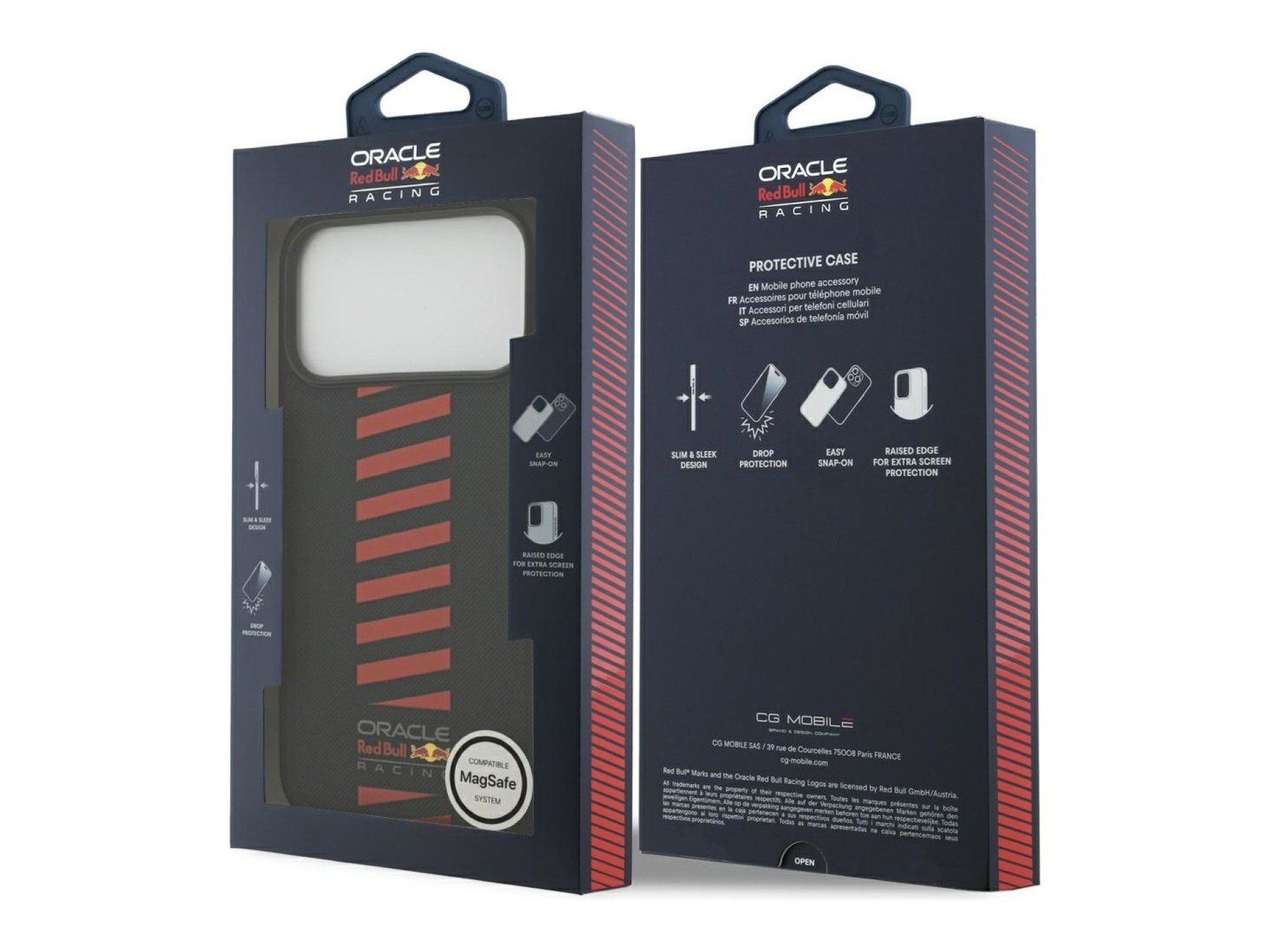 Case Red Bull Meshed Powerbar MagSafe for iPhone 17 Pro Max navy
