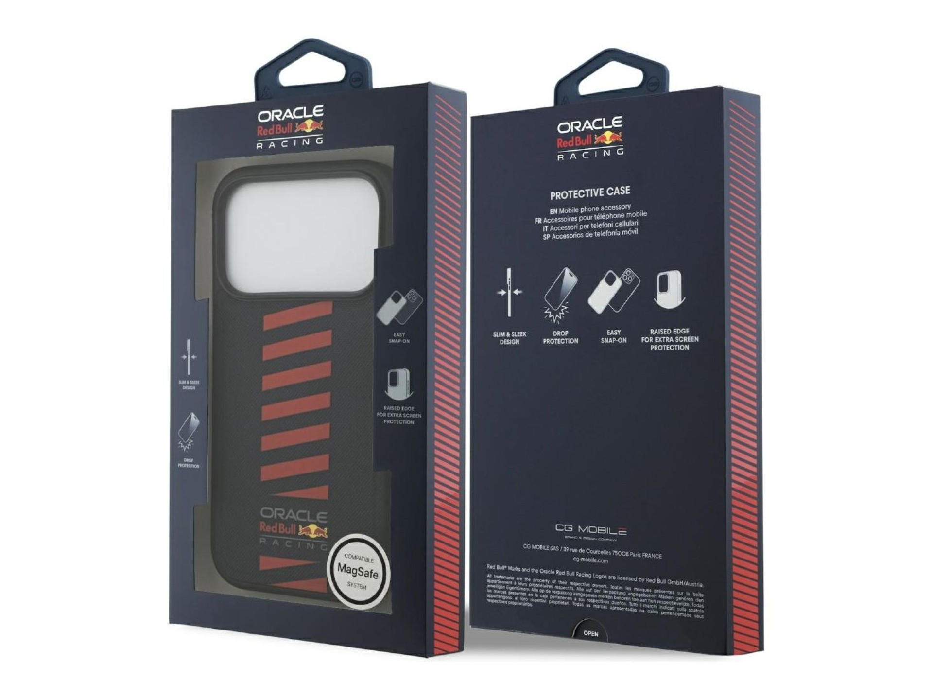 Capa Red Bull Meshed Powerbar MagSafe para iPhone 17 Pro Azul Marinho