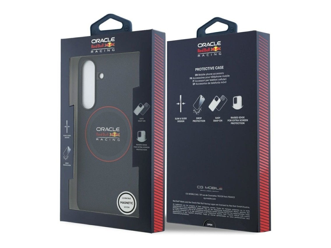 Funda Red Bull Meshed Red Ring MagSafe para Samsung Galaxy S25 FE azul marino