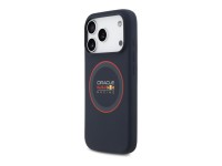 Capa MagSafe de silicone Red Bull com anel vermelho para iPhone 17 Pro, azul marinho. Capa MagSafe de silicone Red Bull com anel vermelho para iPhone 17 Pro, azul marinho.