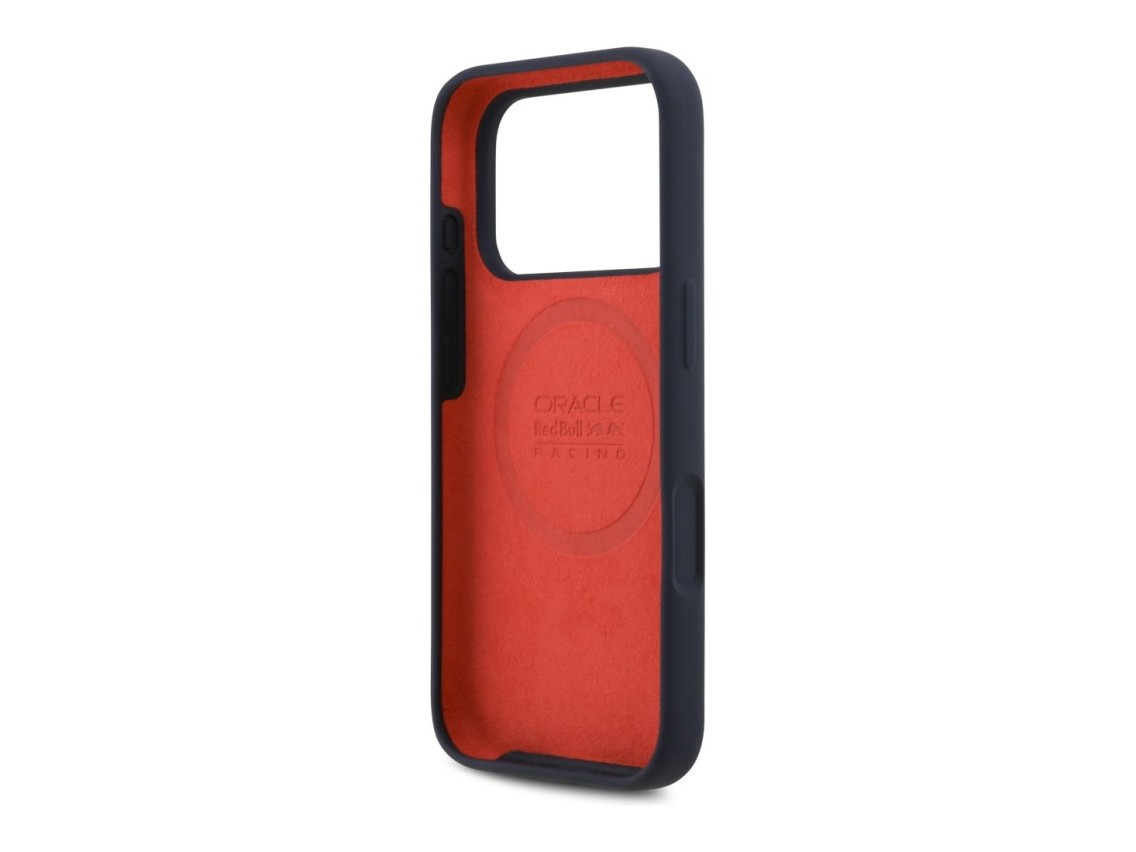 Red Bull Silicone Red Ring MagSafe Case for iPhone 17 Pro Navy Blue