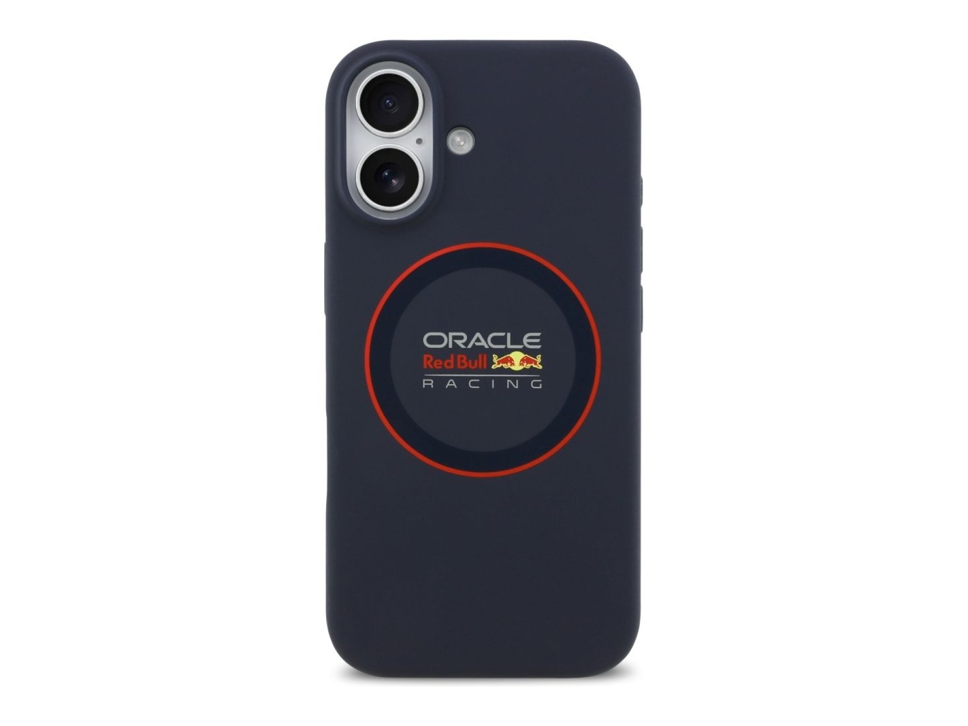 Red Bull Silicone Red Ring MagSafe Case for iPhone 17 Navy Blue