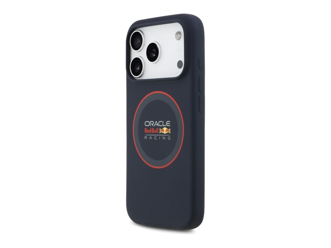Red Bull Silicone Red Ring MagSafe Case for iPhone 17 Pro Navy Blue