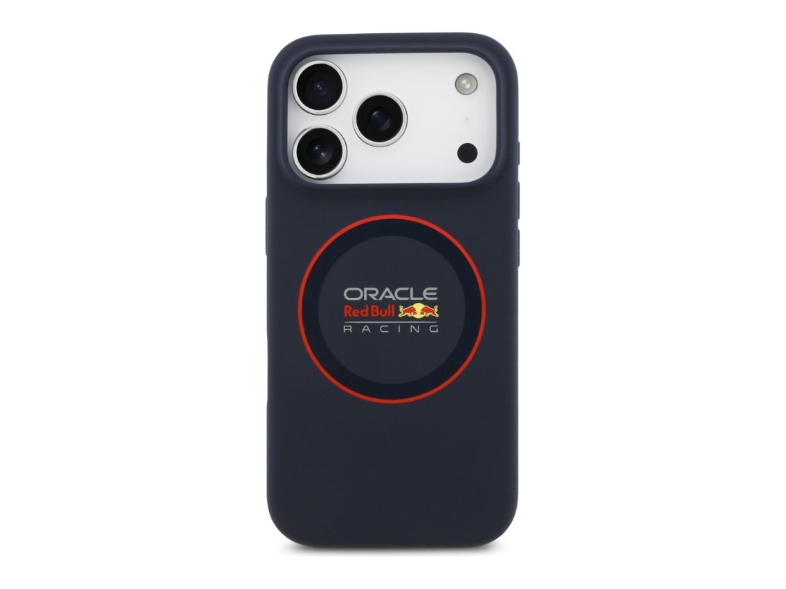 Red Bull Silicone Red Ring MagSafe Case for iPhone 17 Pro Navy Blue