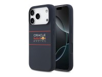 Capa MagSafe de silicone Red Bull com logotipo horizontal centralizado para iPhone 17 Pro, azul mari Capa MagSafe de silicone Red Bull com logotipo horizontal centralizado para iPhone 17 Pro, azul mari