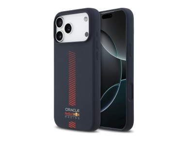 Capa MagSafe de silicone Red Bull Powerbar para iPhone 17 Pro Max Azul Marinho Capa MagSafe de silicone Red Bull Powerbar para iPhone 17 Pro Max Azul Marinho