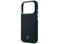 Mercedes Leather Semi Wrap Wood Effect MagSafe Case for iPhone 17 Pro Max / 18 Pro Max - Black Mercedes Leather Semi Wrap Wood Effect MagSafe Case for iPhone 17 Pro Max / 18 Pro Max - Black