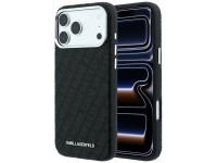 Funda met�lica alargada MagSafe con logotipo granulado de Karl Lagerfeld para iPhone 17 Pro / 18 Pro