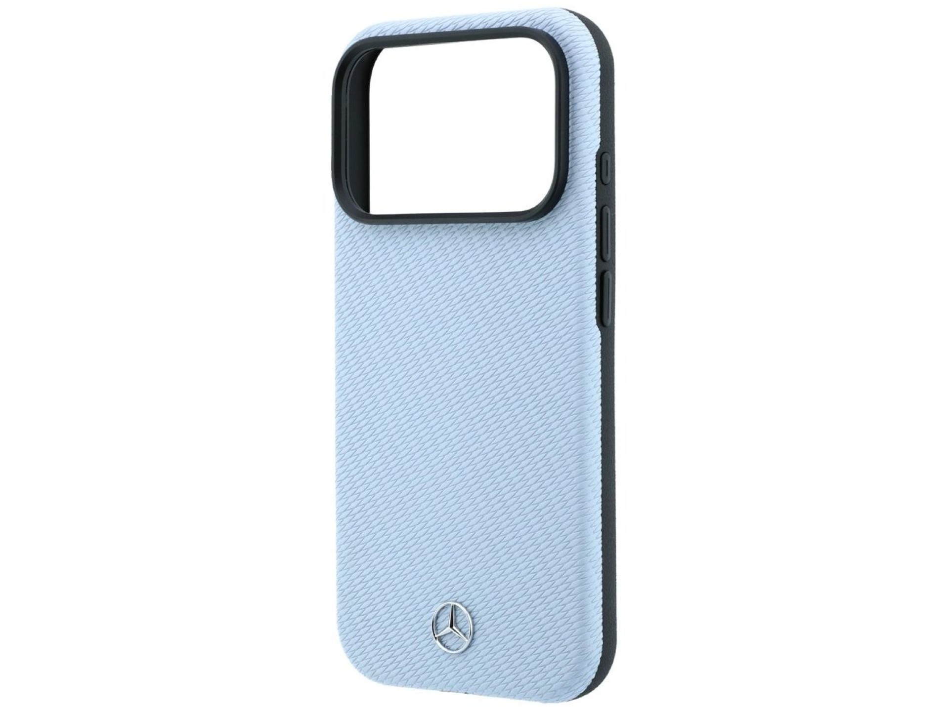Funda semitransparente de piel Mercedes con efecto madera y MagSafe para iPhone 17 Pro Max / 18 Pro