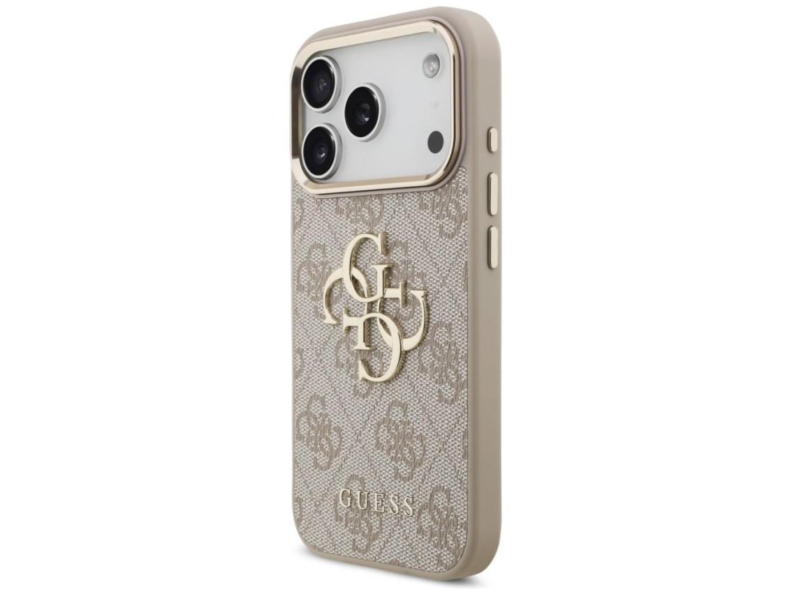 Capa Guess 4G Big 4G Classic Logo para iPhone 17 Pro / 18 Pro - Ouro Rosa