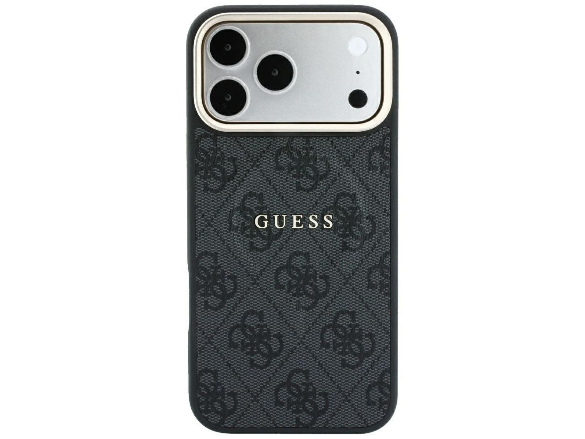 Capa Guess Embossed 4G Classic MagSafe para iPhone 17 Pro Max / 18 Pro Max - Preta