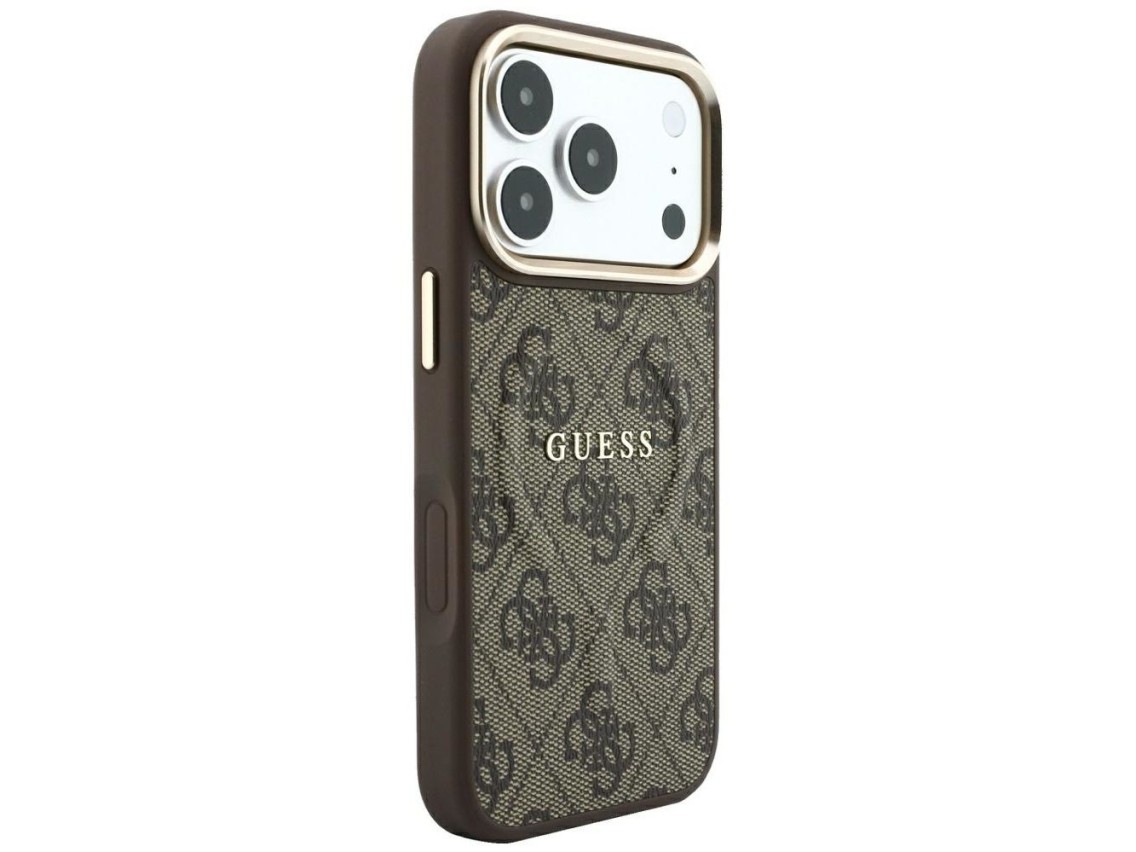 Guess Embossed 4G Classic MagSafe Case for iPhone 17 Pro Max / 18 Pro Max - Brown